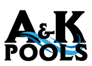 Logo, A and K Printing and Pools